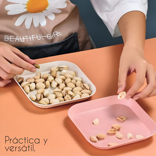 Kit Vajilla 52 Pzas Juego Cocina Ecológica Reutilizable Color Blanco Lisa