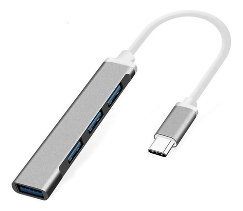 Hub Usb-c Con 4 Puertos Usb 3.0 Macbook Notebook C-809