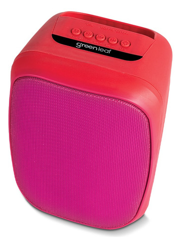 Bocina Portátil Mitzu Con Bluetooth E Iluminación Glb-3004rd Rojo