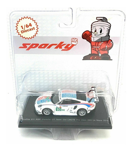 Sparky 1/64 Diecast Porsche 911 Gt Team -3rd Pro Class 24h