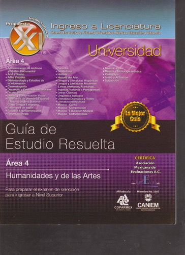 Guia De Universidad Area 4 Humanidades Y De Las Artes