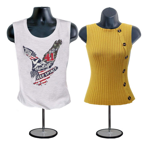 Manequi Expositor Torso Espalda Hueca Set Hombre/mujer M/s