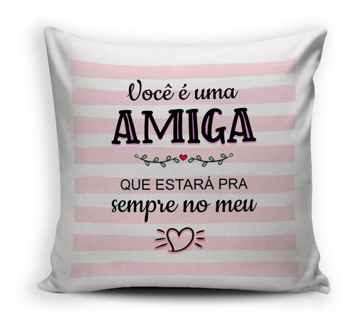 Almofada Personalizada Amiga No Coração - Amizade