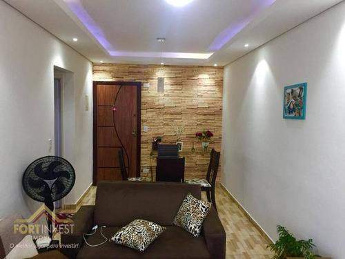 Imagem 4 de 8 de Apartamento Com 1 Dormitório À Venda, 50 M² Por R$ 180.000,00 - Tupi - Praia Grande/sp - Ap2790
