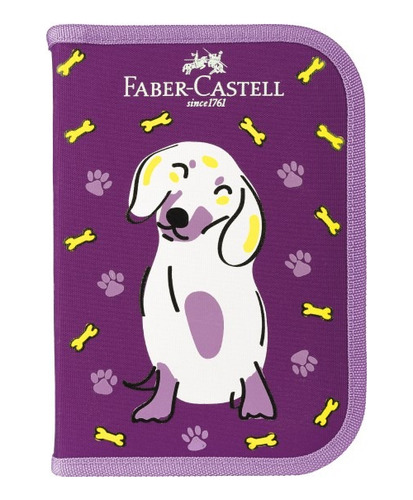 Cartuchera Modelo Perrito   Faber Castell 18 Piezas