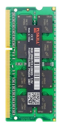 Imagen 2 de 4 de Memoria Ram Tecmiyo Ddr3 8gb 1600mhz 1.35v Sodimm Laptop