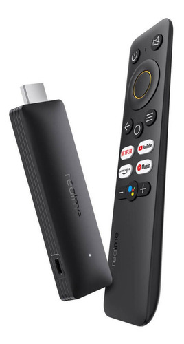 Imagen 3 de 3 de Tv stick Realme 4K Smart TV Stick control de voz 4K 8GB negro con 2GB de memoria RAM