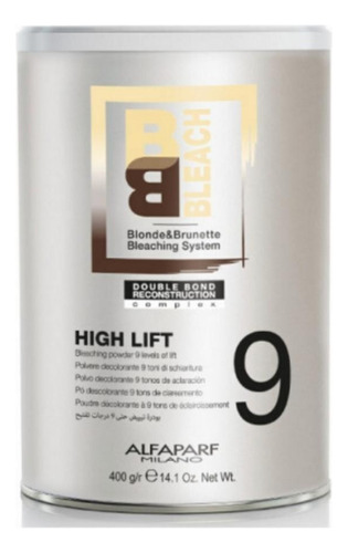 Polvo Decolorante Bb Bleach Alfaparf 9 Tonos 400g