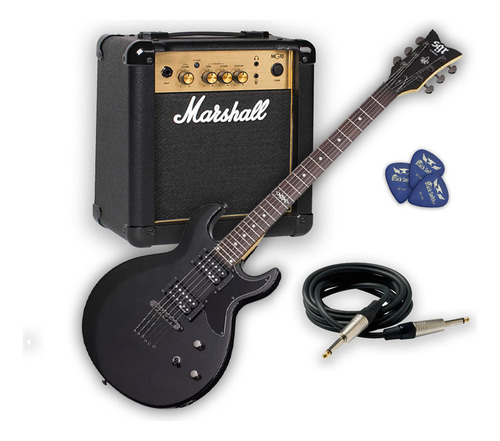 Guitarra Electrica Sgr S1 Amp Marshall Mg10 Cable Puas