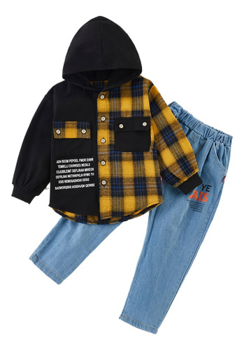 2 Piezas Conjunto Algodón Para Bebé De Verano Con Estampado Dorado 18-24 M