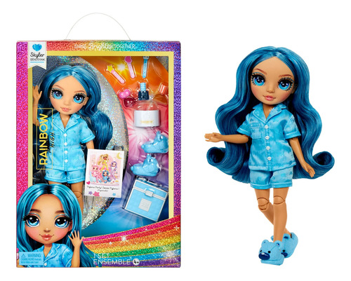 Muñeca Rainbow High Skyler Bradshaw Fiesta De Pijama Azul