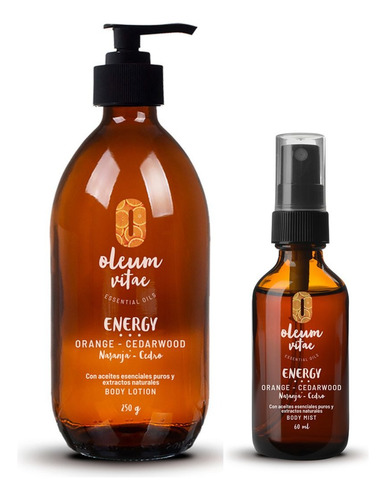 Kit DĂșo Oleum Vitae Crema Y Mist Con Aceiteesencial De Cedro