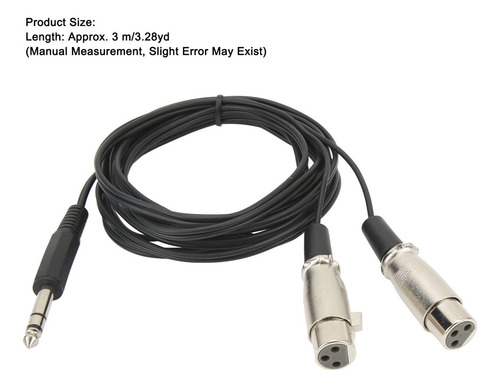 #. Cable De Sonido Estéreo For Mezclador De 3 Metros, Doble