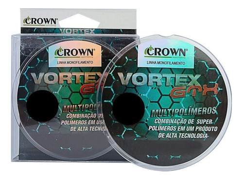 Linha Vortex Gtx Crown Multipolímeros 5.0 (0,37mm-28lb) 300m Cor Marrom