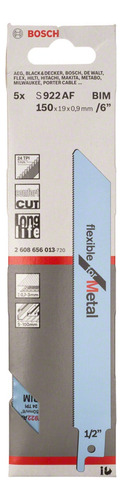 Pack x5 Hojas De Sierra Sable 2608656013 De 24 Dientes Bosch