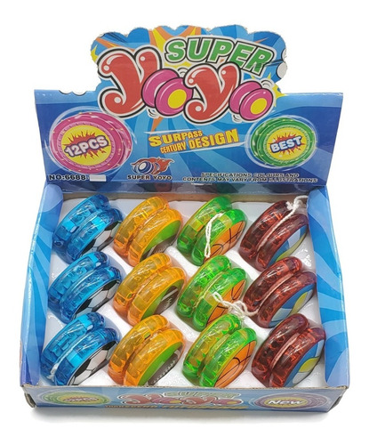 12 X Yoyo Con Luz Mayorista Regalo Souvenir Navidad