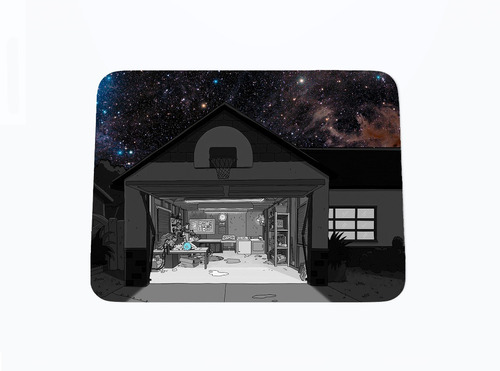 Mousepad Garaje Rick And Morty 210 X 170 X 3 Mm