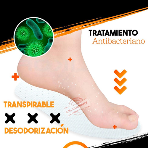 Imagen 3 de 9 de Plantillas Acolchonado Anti Impacto Ajustable Zapatos 9910