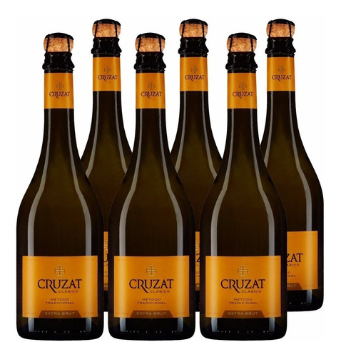 Champagne Cruzat Premier Extra Brut X750cc Caja X6 + Regalo