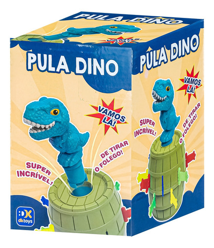 Pula Dino Brinquedo Dinossauro Tabuleiro Para Crianças