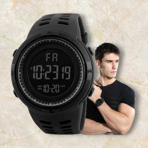 Reloj Digital Niño Ideal Para Correr, Nadar O Jugar Deportes Negro Negro Negro