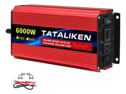Inversor de voltaje 12v-110v60hz 6000w onda sinusoidal pura