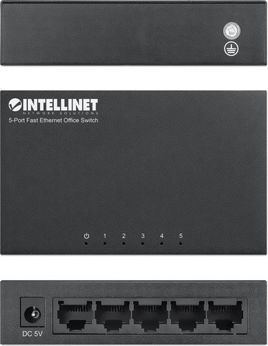 Conmutador De Red Fast Ethernet Intellinet De 5 Puertos - Di