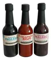 Comprar Combo 3 Salsa Malbec, Salsa Inglesa, Jalapeño Roja.