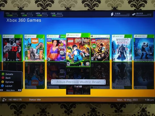 Xbox 360 Desbloqueado Rgh 500gb Com 80 Jogos - Desconto no Preço