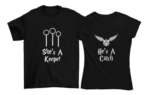 Playeras Dúo Pareja Para Novios Wizard Magos Hechiceros M1