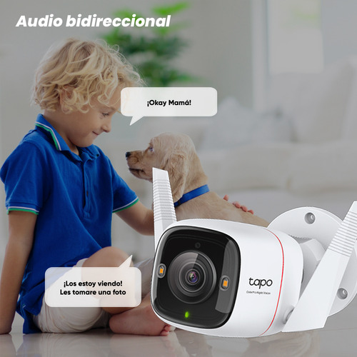 Tapo & Cronos Cámara De Seguridad Tapo-c325wb-plus-256 + Microsd 256gb Visión Nocturna Colorpro 2k Qhd Detección De Movimiento Protección Ip66 Inalámbrica/cableada Cctv Sirena C325wb Audio Doble Vía