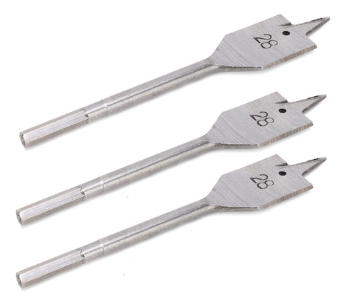 Brocas, 3 Peças, Conjunto De Brocas De Madeira Plana, Aço De