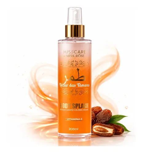 Body Splash Colônia Árabe Feminino Néctar Das Tâmaras 200ml