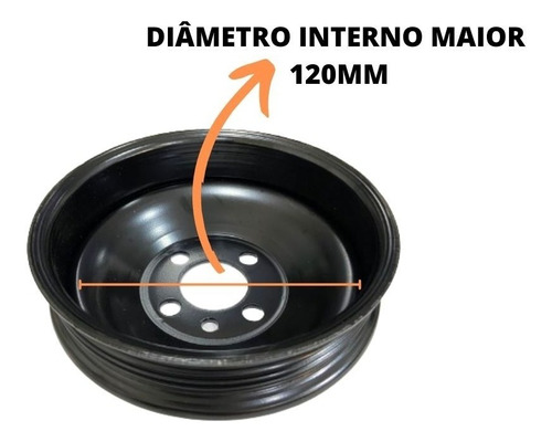 Polia Virabrequim Gol Parati 1.0 8v At 1997/... 030.105.255g