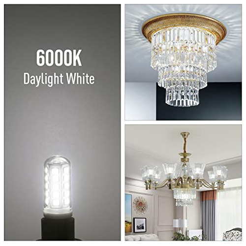 Bombillas Led G9 De 4 W, 6000 K, 400 Lm, Paquete De 10