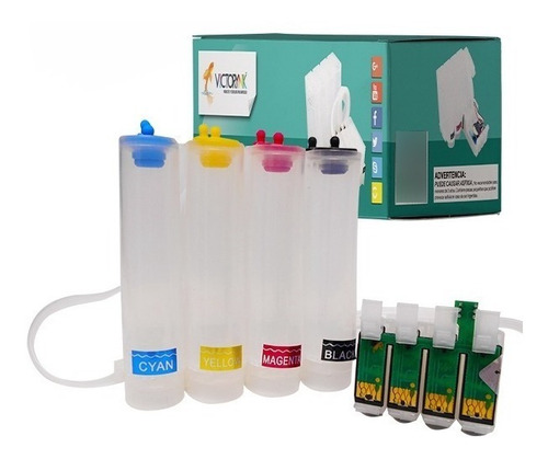 Sistema De Tinta Continua Para T21 + 4 Tintas Dye 