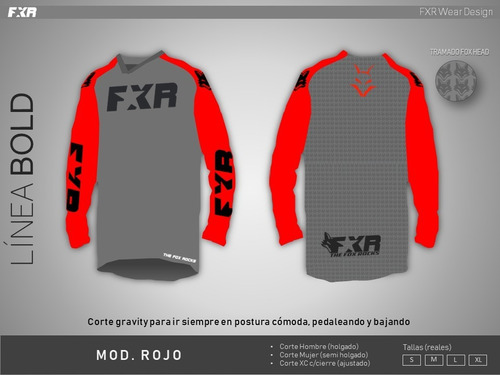 Jersey  Fxr Mtb Bold Mod. Rojo