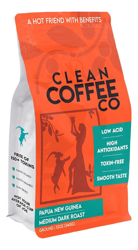 Clean Coffee Co. | Café Bajo En Ácido, Café Molido 12oz