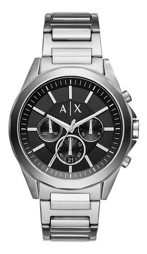 Reloj Hombre Armani Exchange Ax2600 Cuarzo Pulso Plateado En