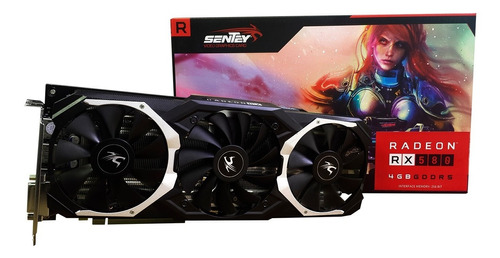 Placa De Vídeo Gamer Amd Radeon Rx 580 4gb Sentey Gddr5 Logg