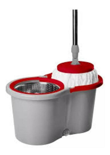 Mop Giratório Cesto Em Inox