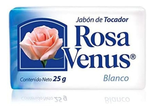 Jabón Rosa Venus Con Envoltura Blanco Caja De 240 Pz De 25g