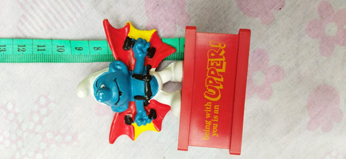 Los Pitufos Pitufo Volador Peyo Sleich Hong Kong 80s 8.5cm29 (Usado)