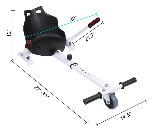 Accesorio De Asiento Para Hoverboard Ajustable Y Todoterreno Camouflaje
