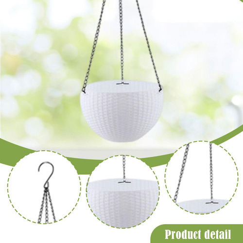 Plantador Colgante Pot De Flor Recipiente Floral Canasta