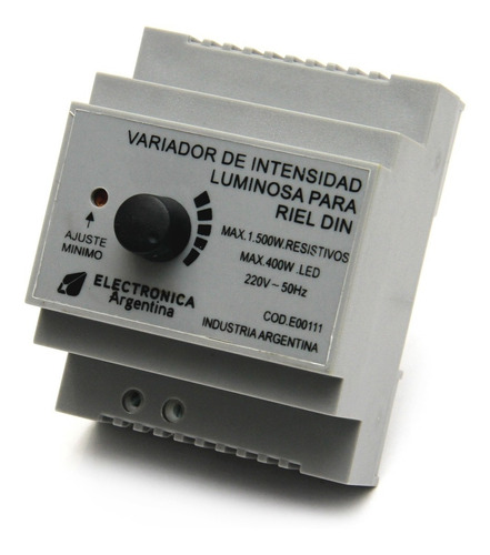 Variador De Luz Led 400w Incandescente 1500w Para Riel Din 