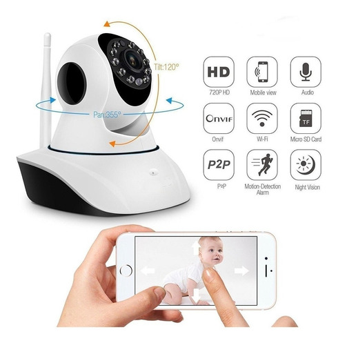 Camara Ip Motorizada 1080p Full Hd Wifi P2p Lan Titan Belgra