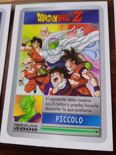 Carta Dragon Ball Sd, Goku Picolo Guerreros Z 1916