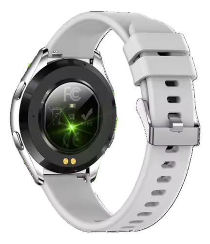 Reloj Smartwatch Redstring Y35 Mujer Elegante Sport Plateado Milanese/silicona Gris Plateado
