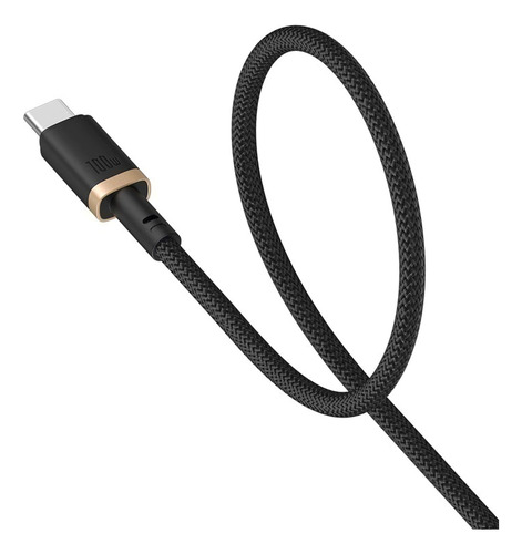 Cable Usb Tipo C A Usb-c Carga Rapida Reforzado Baseus 60w Dorado Y Negro